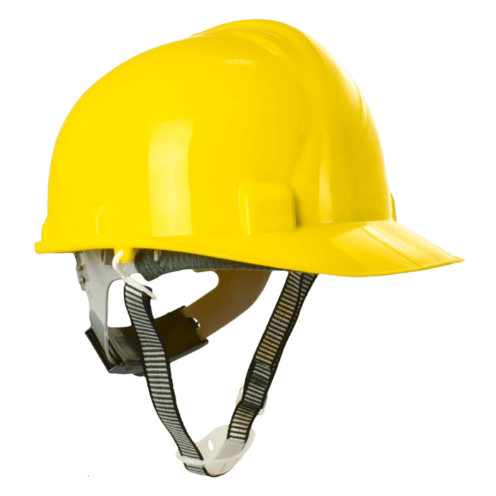 Kask ochronny hełm roboczy 6 punkt mocowanie pasek podbródkowy Walter żółty