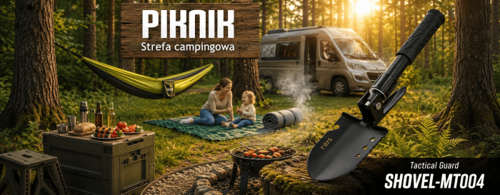 Saperka SKŁADANA wojskowa WIELOFUNKCYJNA outdorowa 6W1 TG-SHOVEL-MT004