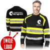 Bluza męska ochronna z dowolnym nadrukiem odblaski BAWEŁNA 80% Rautex-s
