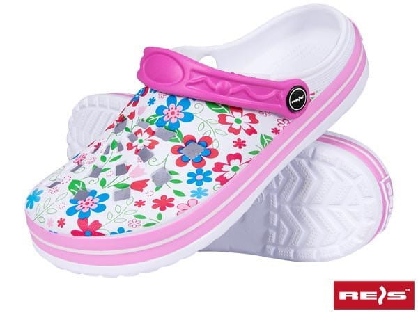KLAPKI DAMSKIE KROKSY lekkie piankowe w kwiaty BCBELLA