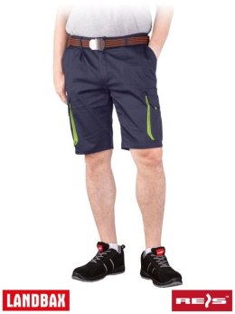 Elastyczne spodnie męskie krótkie spodenki robocze LAND-TS GY