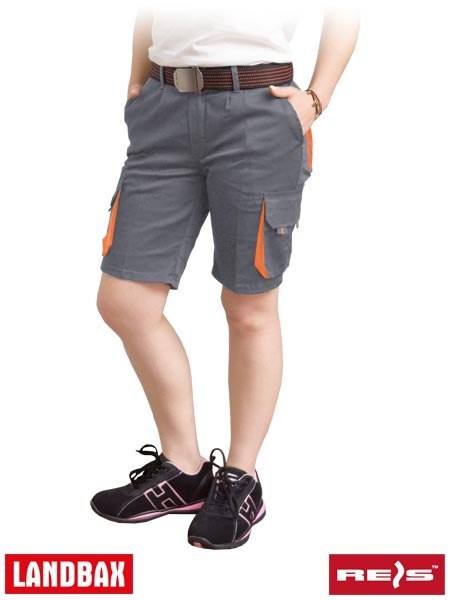 Elastyczne spodnie damskie krótkie spodenki robocze FRAULAND-TS SP
