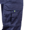 Elastyczne spodnie męskie robocze do pasa ochronne odblaski BAX-T SY