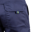 Elastyczne spodnie męskie robocze do pasa ochronne odblaski BAX-T BY