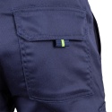 Elastyczne spodnie męskie robocze do pasa ochronne odblaski BAX-T GY