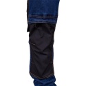 Wytrzymałe elastyczne spodnie robocze bawełna odblaski JEANS303-T GB