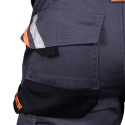 Spodnie robocze męskie krótkie spodenki ochronne odblaski PROX-TS BPS