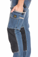 Mocne elastyczne spodnie robocze dżinsy Rica Lewis JOBPRO CORDURA