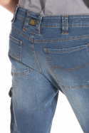 Mocne elastyczne spodnie robocze dżinsy Rica Lewis JOBPRO CORDURA