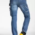 Mocne elastyczne spodnie robocze dżinsy Rica Lewis JOB 98% bawełna 2% elastan