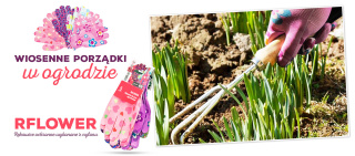 Rękawice rękawiczki precyzyjne ogrodowe robocze kolorowe RFLOWER MC
