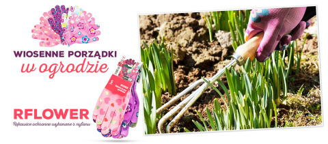 Rękawice rękawiczki precyzyjne ogrodowe robocze kolorowe RFLOWER MC Rękawice rękawiczki precyzyjne ogrodowe robocze kolorowe RFLOWER MC