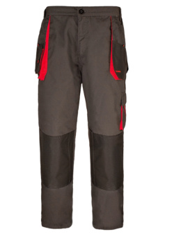 Wytrzymałe spodnie robocze do pasa długie CLASSIC RED ochronne