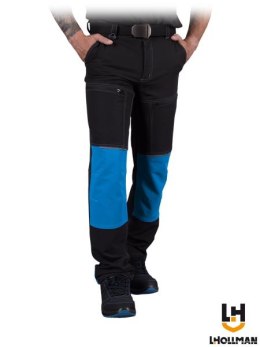 Elastyczne spodnie robocze męskie ochronne spandex odblaski LH-FUSON BN