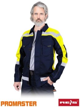 Bluza męska ochronna robocza rozpinana z odblaskami PROM-J GYS