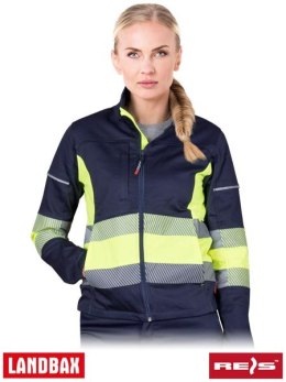 Elastyczna bluza damska ochronna robocza odblaski FRAUBAX-J GY
