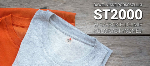 Koszulka T SHIRT męski damski bez szwów DOBRA JAKOŚĆ bawełna ST2000 BRR