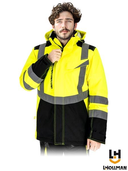 Kurtka robocza męska zimowa z odblaskami z membraną TPU LH RAUTEXW-J Y