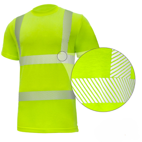 Nowoczesna Koszulka męska T-shirt OSTRZEGAWCZA Sportowa Robocza Nowoczesna Koszulka męska T-shirt OSTRZEGAWCZA Sportowa Robocza
