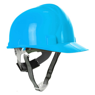 Kask ochronny HEŁM ROBOCZY 6 punkt mocowanie pasek podbródkowy walter BLUE