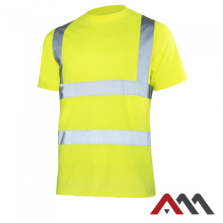 Przewiewna koszulka robocza ostrzegawcza t-shirt odblask T-REF YELLOW r XXL