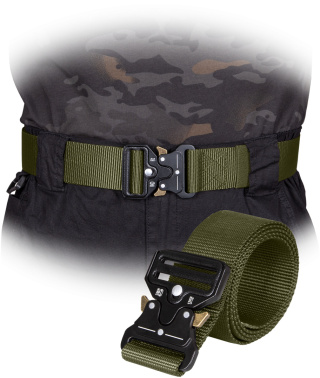 Pasek do spodni Reis Tactical Guard CRAMP Z Uni ZIELONY 125 cm
