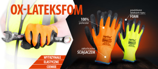 Rękawiczki RĘKAWICE robocze Super Mocne Spieniony LATEX