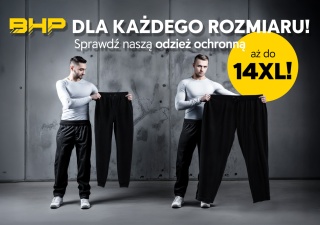 Spodnie dresowe męskie DUŻE ROZMIARY 4XL-14XL robocze JOGGER-PLUS