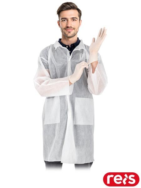 Fartuch laboratoryjny ochronny z polipropylenu Reis FLAP B Fartuch laboratoryjny ochronny z polipropylenu Reis FLAP B
