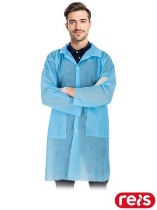 Fartuch laboratoryjny ochronny z polipropylenu Reis FLAP N