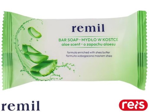 MYDŁO W KOSTCE z masłęm shea uniwersalne REMIL-S_ALOES - 90 g REIS