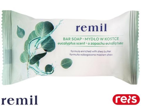 MYDŁO W KOSTCE z masłęm shea uniwersalne REMIL-S_EUCALYPTUS - 90 g