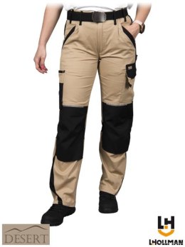 SPODNIE DAMSKIE ROBOCZE 97% bawełna CORDURA LH-SAND-T BEB