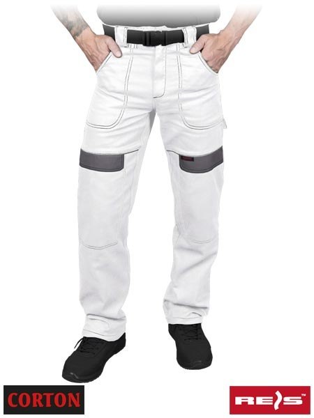 Spodnie robocze męskie monterskie ochronne 100% bawełna CORTON-T WS